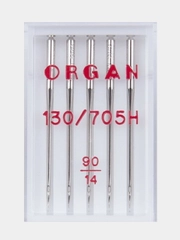 Иглы для швейных машин ORGAN Универсальные №90 5 шт. в пенале