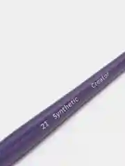 Кисть прямая для бровей Synthetic 21 широкая (Creator) для броу пасты подчищения