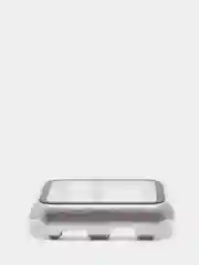 Серебряный бампер с защитным стеклом для Apple Watch 38/40/41/42/44/45/49