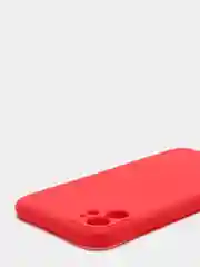 Красный чехол iPhone 11 силиконовый с защитой камеры противоударный ( Айфон 11 )