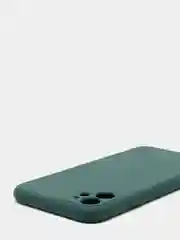 Зеленый чехол iPhone 11 силиконовый с защитой камеры противоударный ( Айфон 11 )
