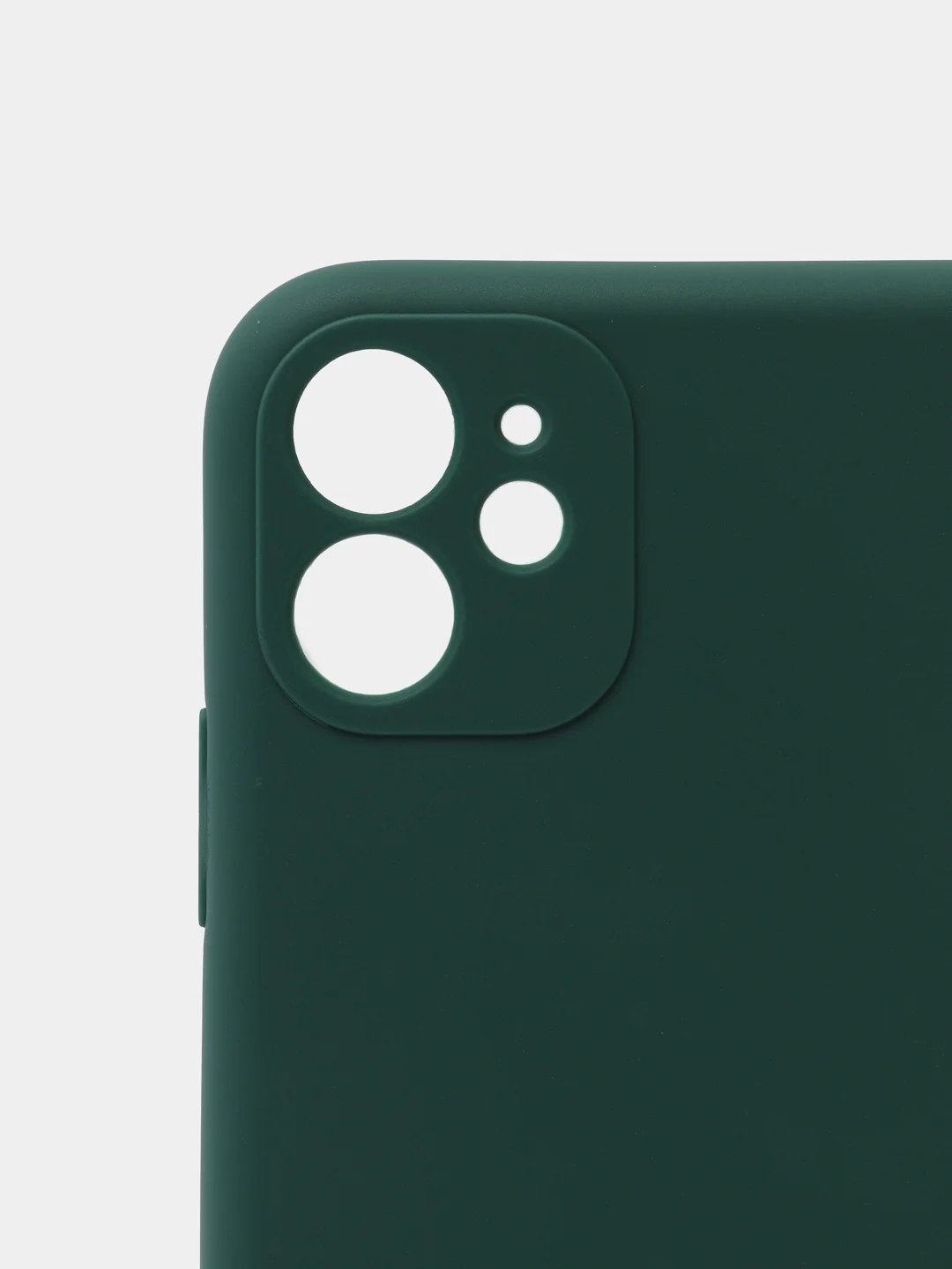 Зеленый чехол iPhone 11 силиконовый с защитой камеры противоударный ( Айфон 11 )