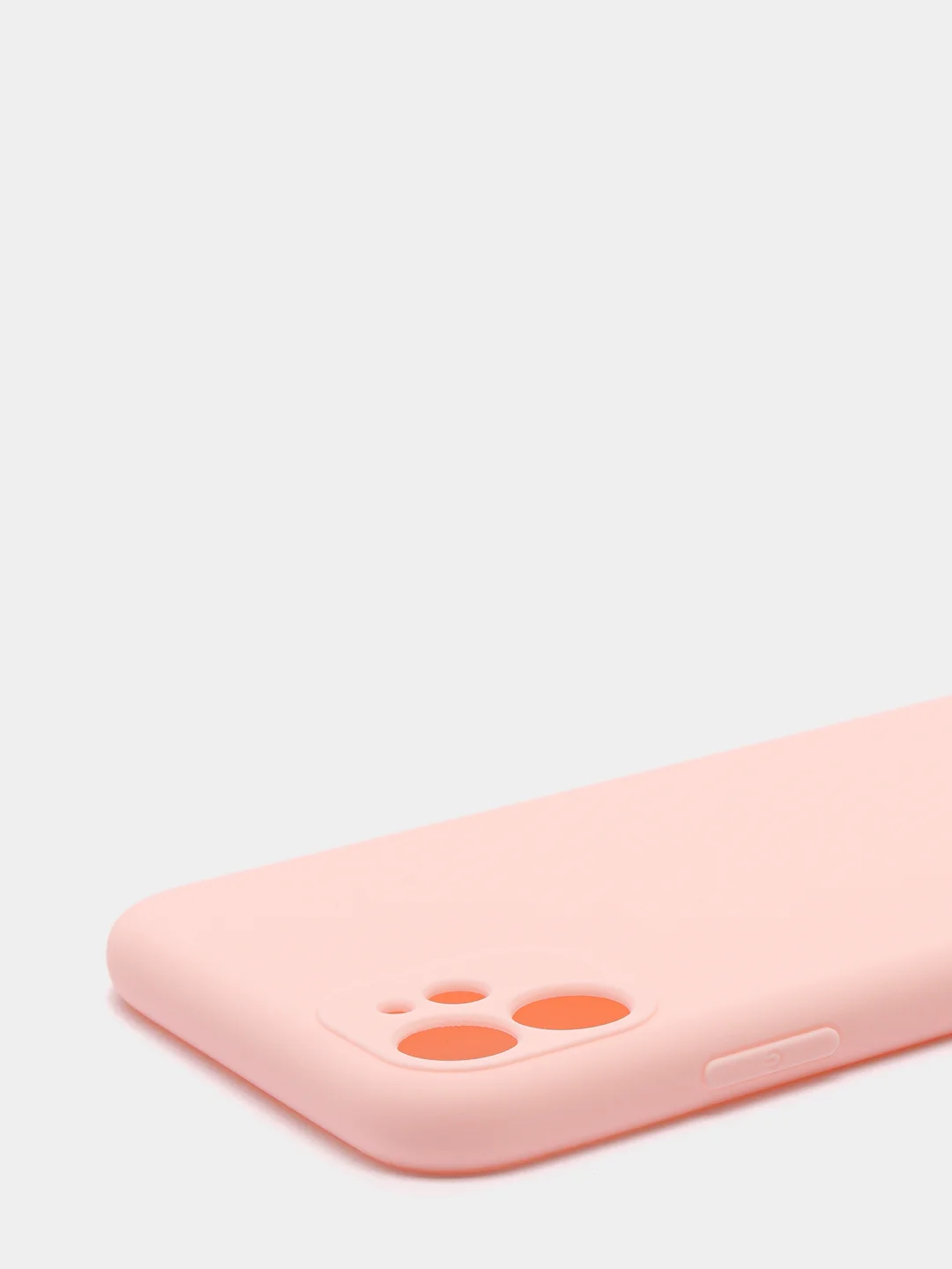Розовый чехол iPhone 11 силиконовый с защитой камеры противоударный ( Айфон 11 )