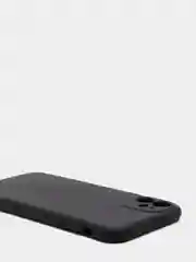 Черный чехол iPhone 11 силиконовый с защитой камеры противоударный ( Айфон 11 )