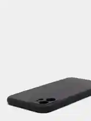 Черный чехол iPhone 11 силиконовый с защитой камеры противоударный ( Айфон 11 )