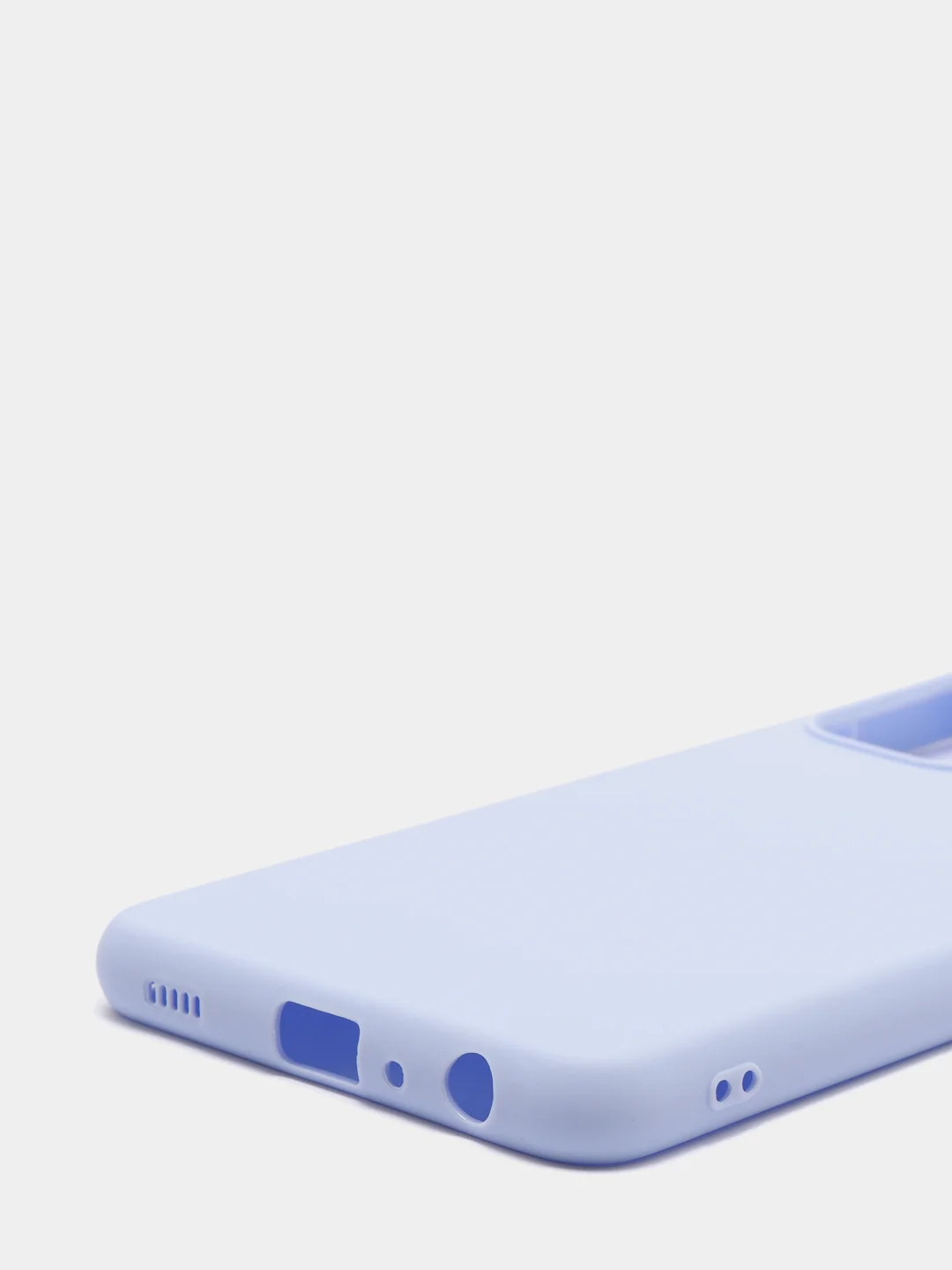 Голубой чехол силиконовый для Samsung Galaxy A72 ( Самсунг А72)
