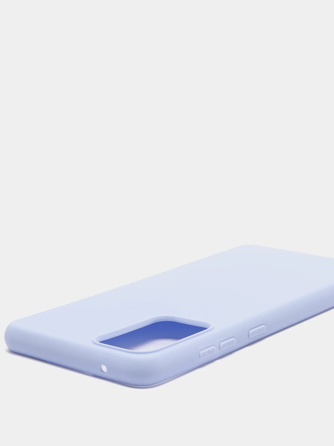 Голубой чехол силиконовый для Samsung Galaxy A72 ( Самсунг А72)