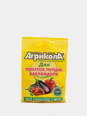 Комплексное удобрение Агрикола для томатов, перцев, баклажанов 50 гр