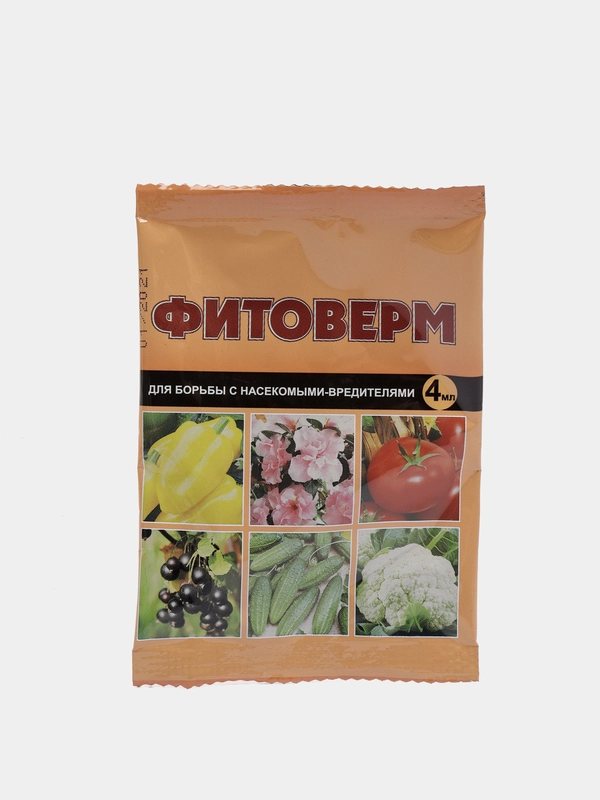 Средство для защиты садовых и комнатных растений от вредителей ФИТОВЕРМ, 4 мл