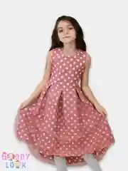 Легкое платье для девочек в горошек/ Детское платье на праздник 2-8 лет