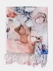 Кремовый палантин женский
