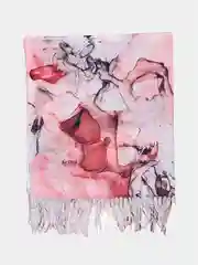 Коралловый палантин женский