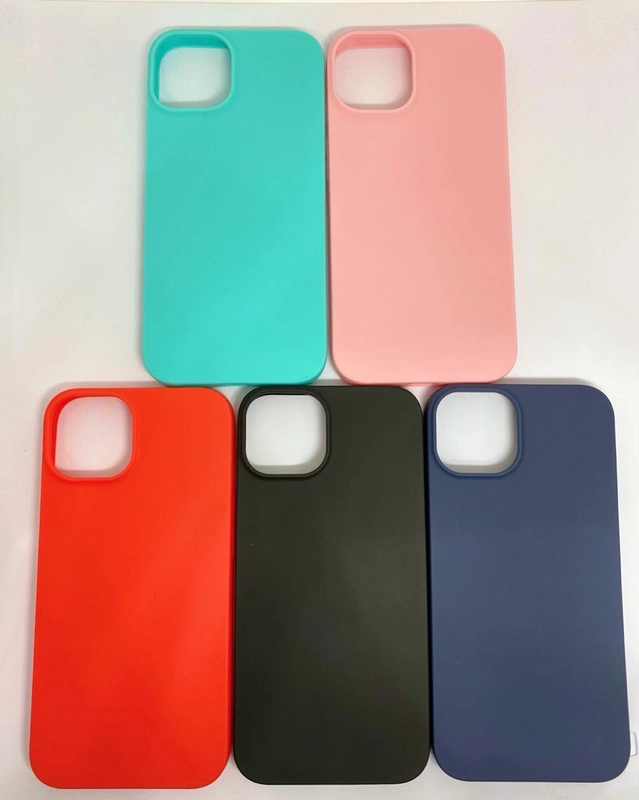 Силиконовый чехол для iPhone 13, 13 Pro, 13 Pro Max, 13 Mini, с бортами