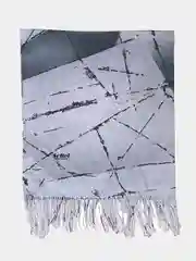 Серый палантин женский