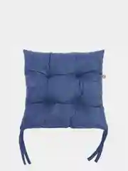 Синий меланж подушка на стул Матех Velours, 42 х 41 см