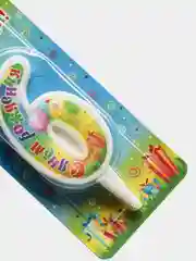 Свеча для торта цифра "День рождения" 0,1,2,3,4,5,6,7,8,9