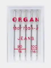 Иглы для швейных машин ORGAN Джинс №90-100 5 шт. в пенале