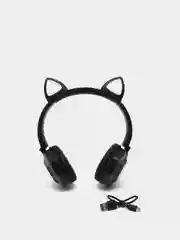 Черный bluetooth наушники, умное шумоподавление, для детей