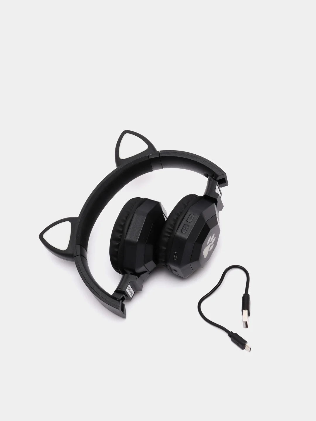 Черный bluetooth наушники, умное шумоподавление, для детей