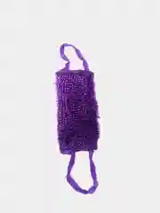 Фиолетовый мочалка вязаная
