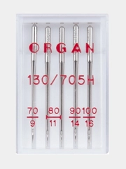 Иглы для швейных машин ORGAN Универсальные №70-100 5 шт. в пенале