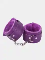Фиолетовый мягкие наручники для БДСМ