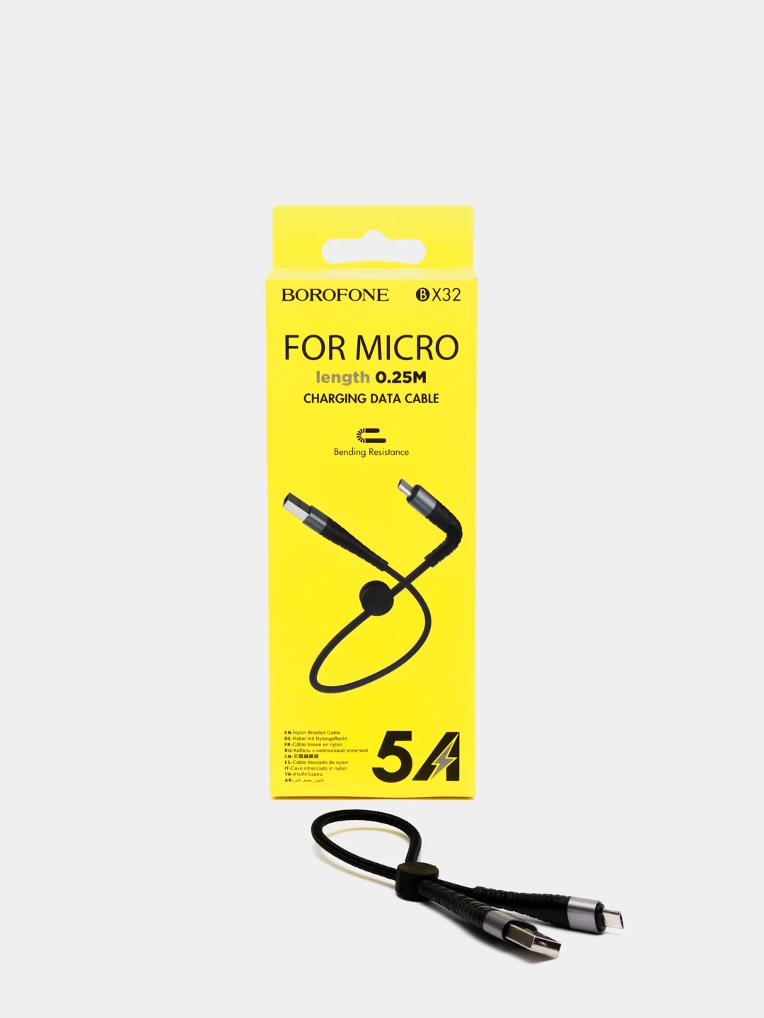 Красный кабель зарядный Borofone BX32 Micro-USB 0.25 м для Android