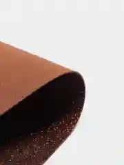Коричневый фоамиран глиттерный