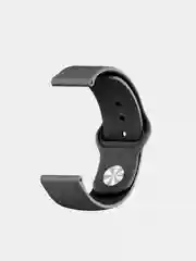 Черный силиконовый ремешок для Samsung Galaxy Watch 3, 41 и 45 мм