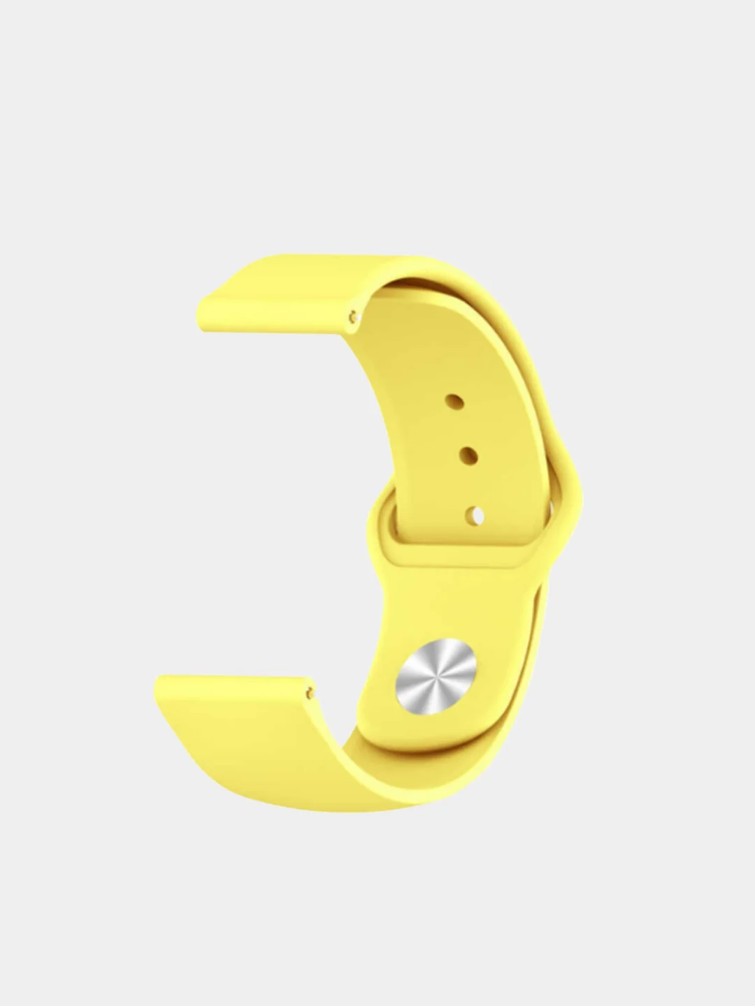 Желтый силиконовый ремешок для Samsung Galaxy Watch 3, 41 и 45 мм