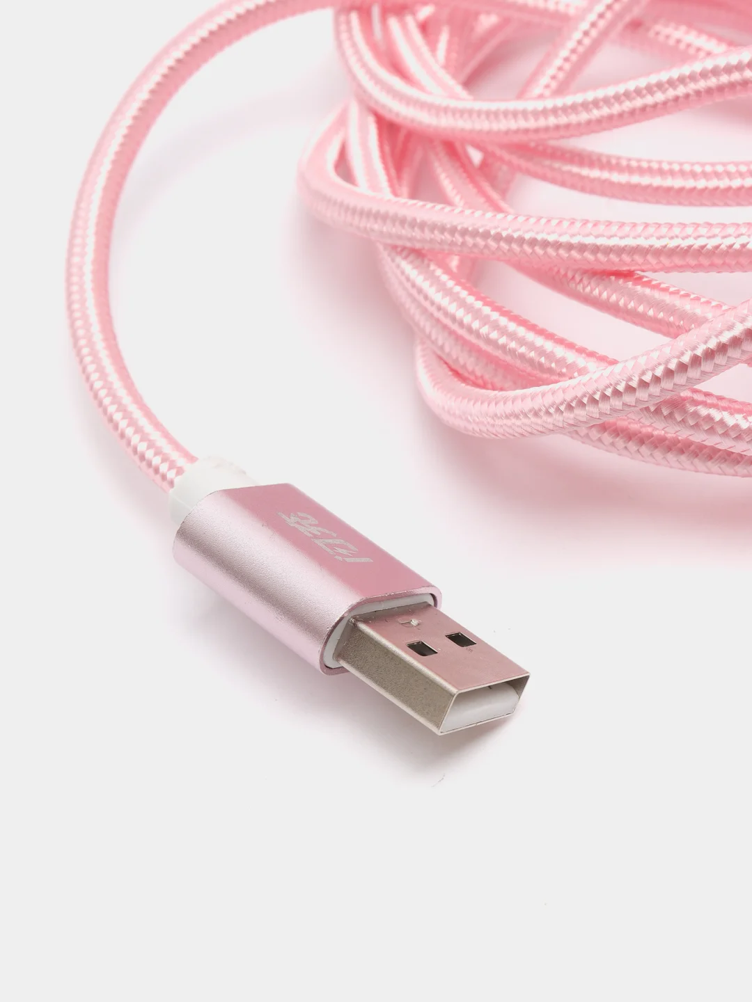 Розовый кабель для зарядки устройства Lightning