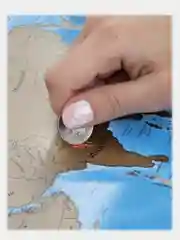Стираемая карта путешественника