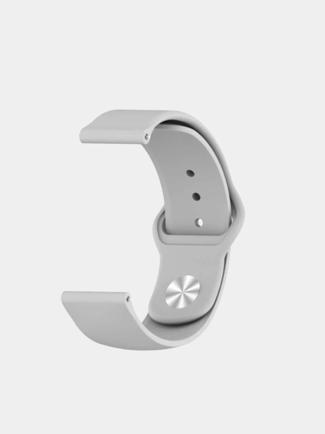 Серый силиконовый ремешок для Samsung Galaxy Watch 3, 41 и 45 мм