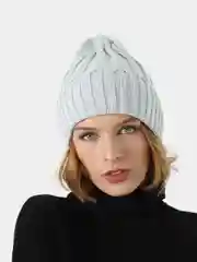 Серый меланж шапка женская демисезонная