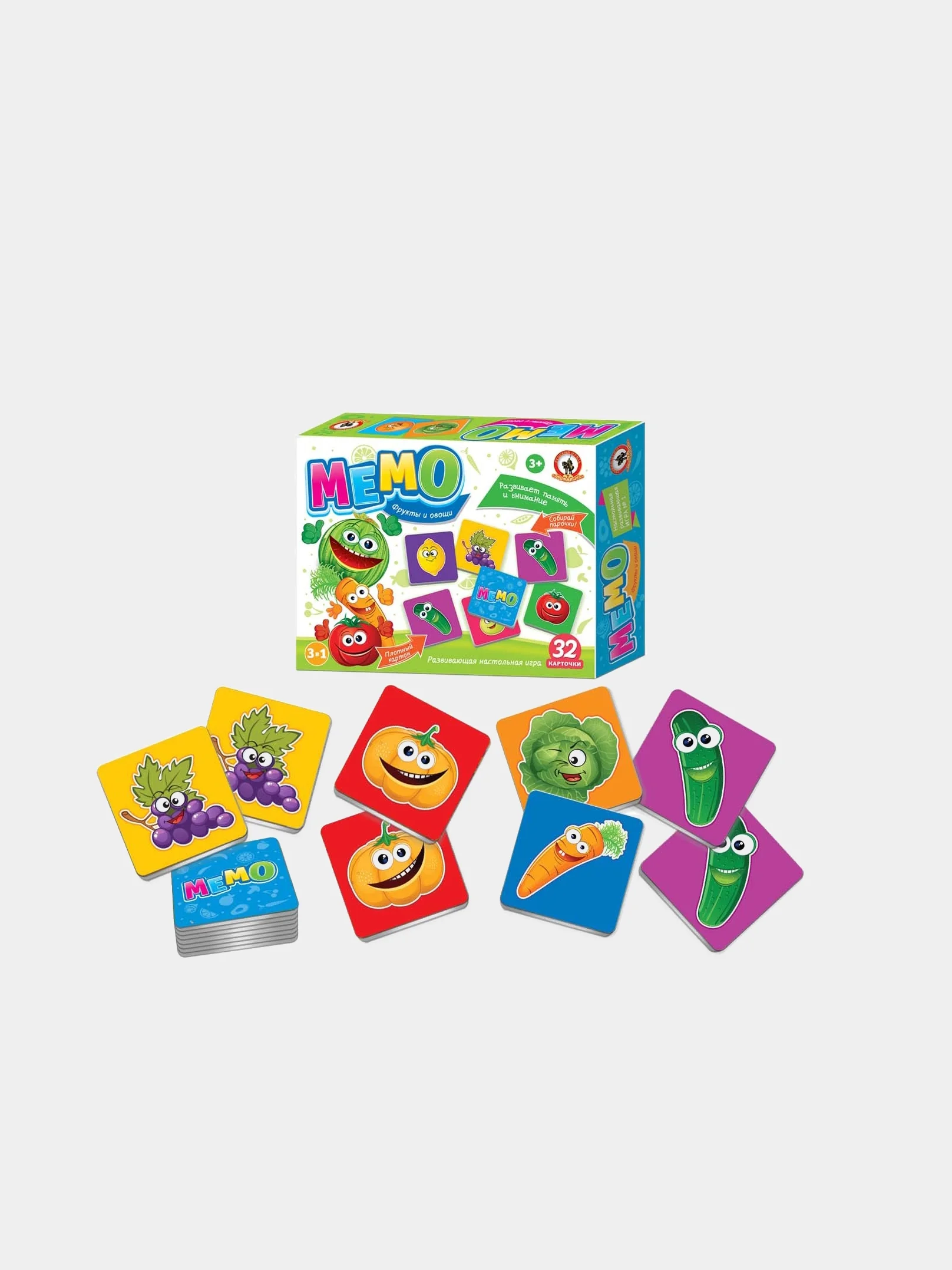 Бежевый настольная игра "Мемо"
