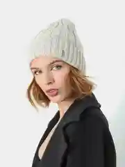 Шапка вязаная с отворотом, полушерсть, 4 цвета