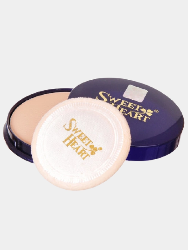Пудра для лица Sweet Heart, с зеркалом и спонжем, 10 тонов