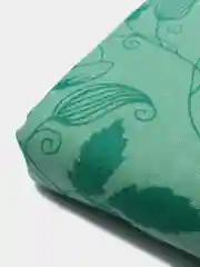 Зеленый комплект постельного белья "Бутоны", бязь
