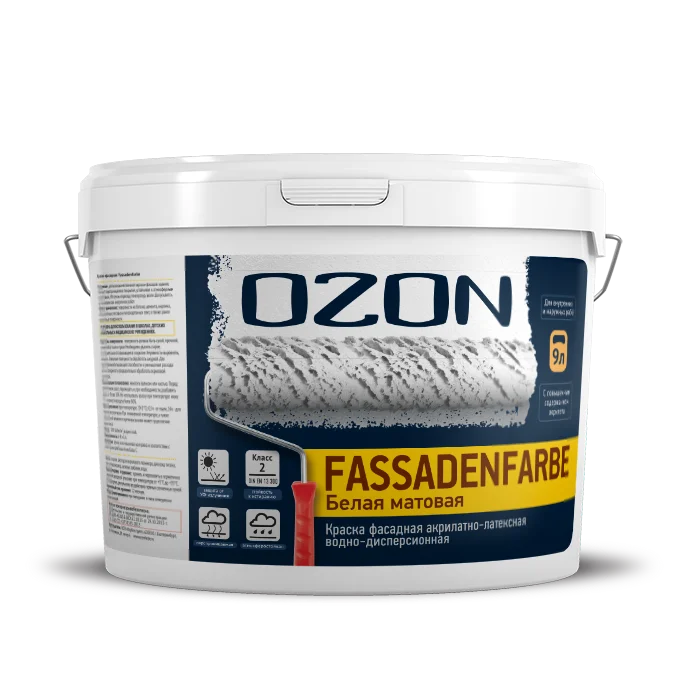 Краска фасадная OZON Fassadenfarbe ВД-АК 112 матовая