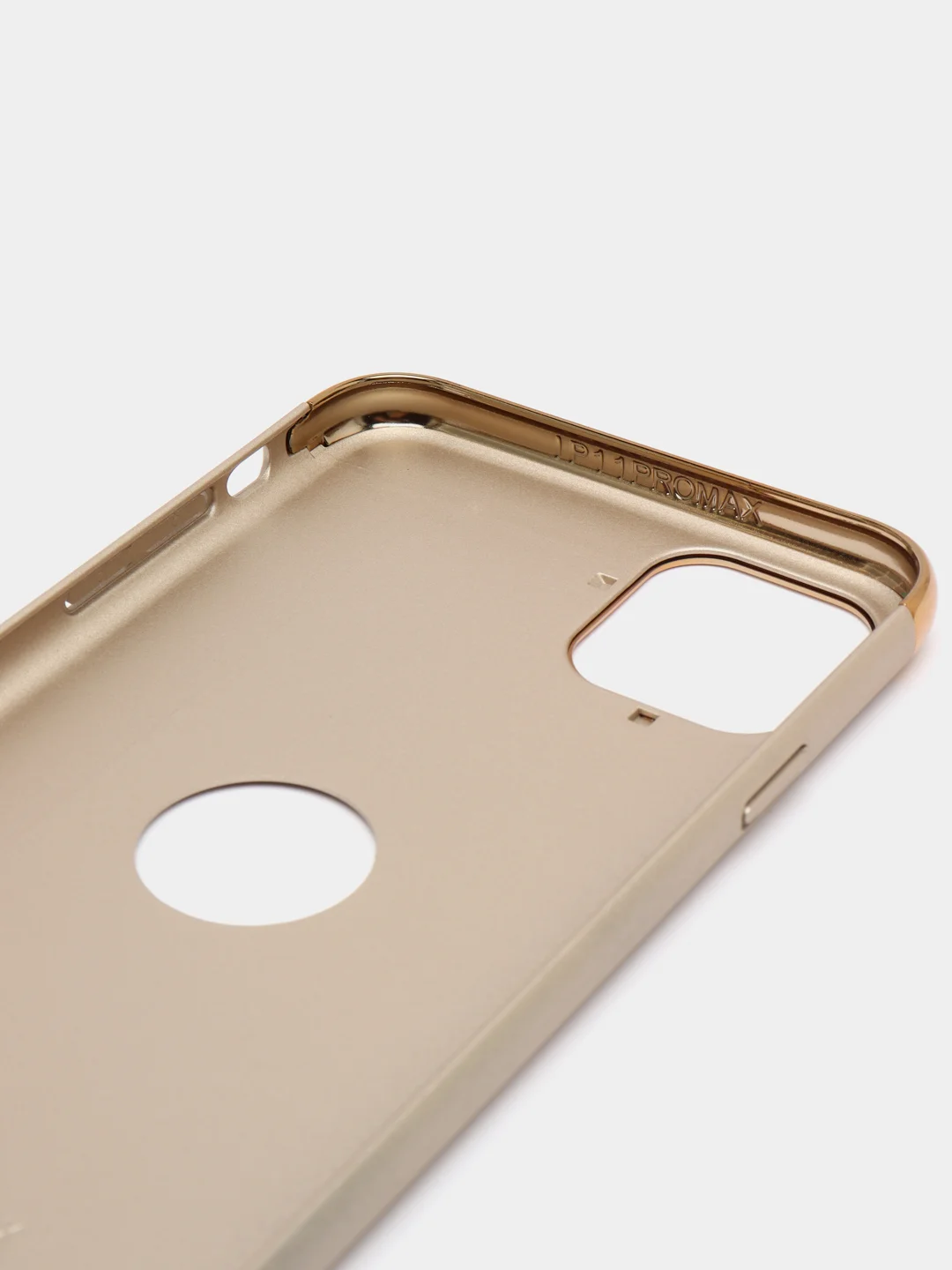 Золотой гибридный жесткий чехол IHaitun для iPhone, с металлической золотой вставкой, 3 в 1