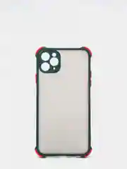 Зеленый чехол для iPhone (Айфон) с защитой камеры, ударопрочный бампер по углам, матовое покрытие