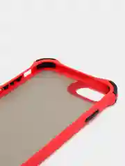 Красный чехол для iPhone (Айфон) с защитой камеры, ударопрочный бампер по углам, матовое покрытие
