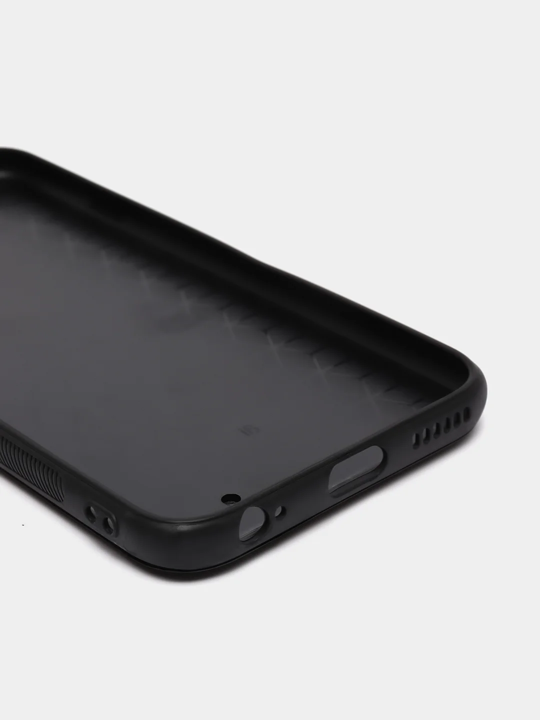 Черный чехол для Айфон кожаный с глянцевым противоударным стекло для iPhone IHaitun