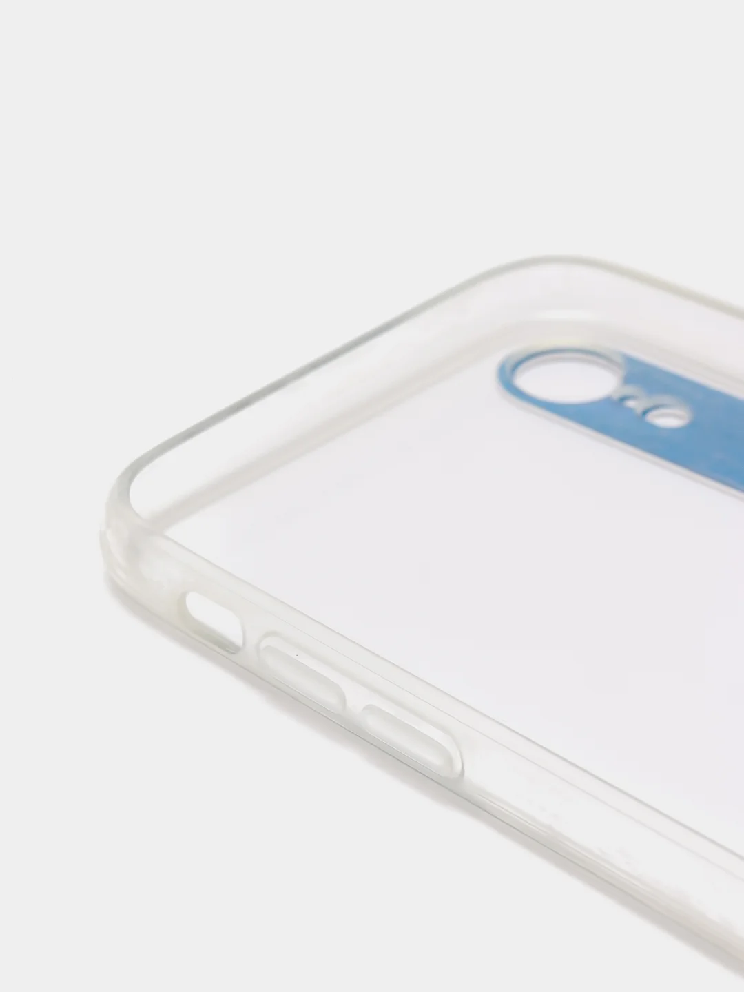 Синий противоударный чехол на Айфон с защитой камеры для iPhone IHaitun