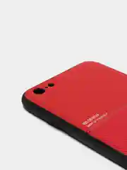 Красный чехол для айфон текстурный матовый с магнитной вставкой из ТПУ для iPhone IHaitun