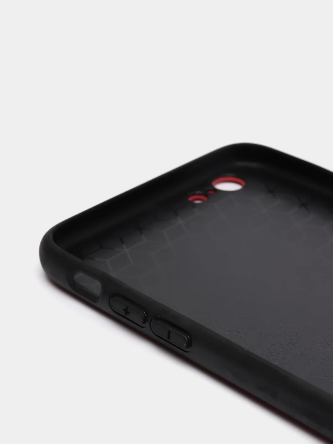 Красный чехол для айфон текстурный матовый с магнитной вставкой из ТПУ для iPhone IHaitun