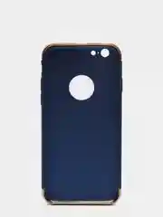 Синий гибридный жесткий чехол IHaitun для iPhone, с металлической золотой вставкой, 3 в 1