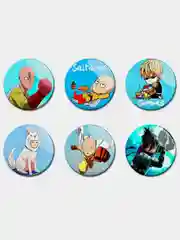 Значки по мотивам аниме Ванпанчмен (One Punch Man)