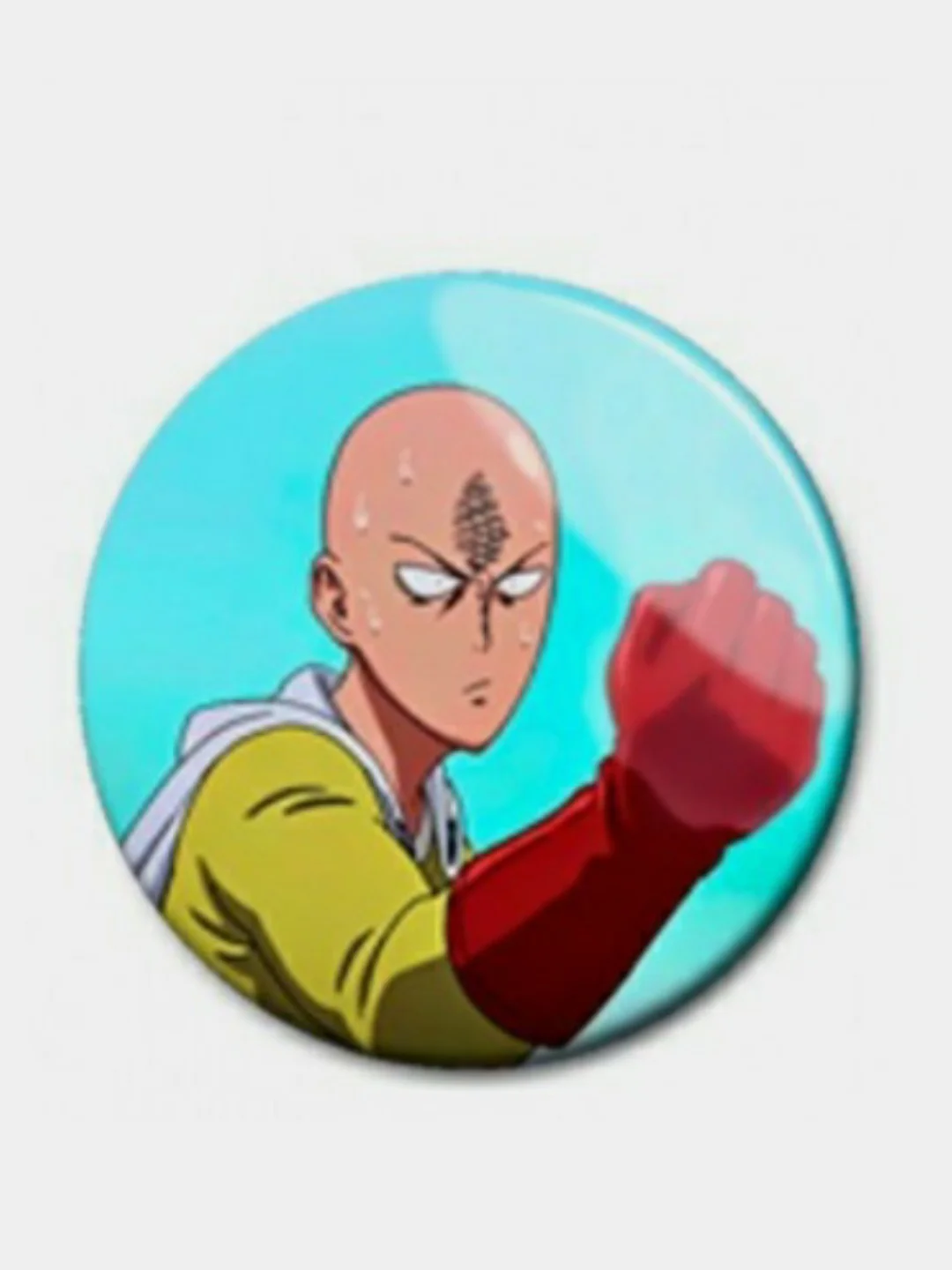 Бежевый значки по мотивам аниме Ванпанчмен (One Punch Man)
