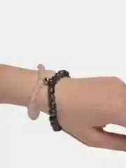 Черный парные браслеты с магнитом